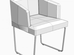 contemporary armchair Modelo 3D