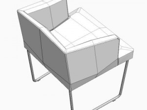 contemporary armchair Modelo 3D