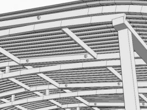 parking shelter 2 3D Model