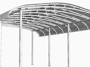 parking shelter 2 3D Model