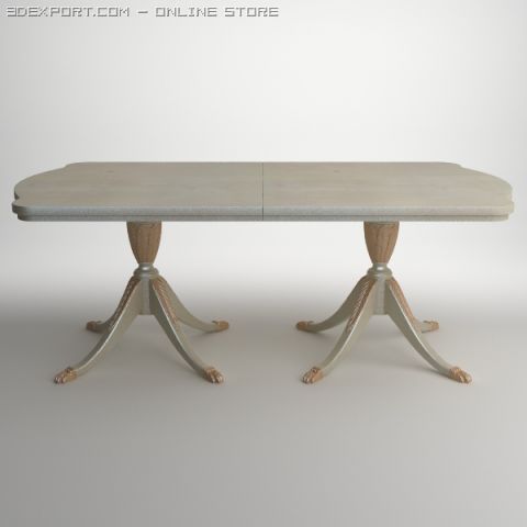 antique table Modelo 3D .c4d .max .obj .3ds .fbx .stl .blend 
