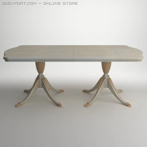 antique table 3D Model .c4d .max .obj .3ds .fbx .stl .blend