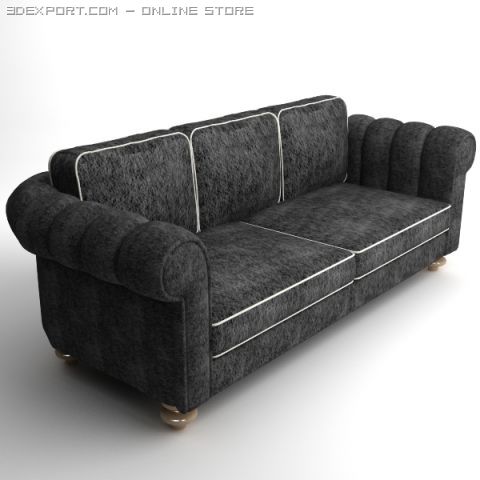 divan 3D Model .c4d .max .obj .3ds .fbx .stl .blend