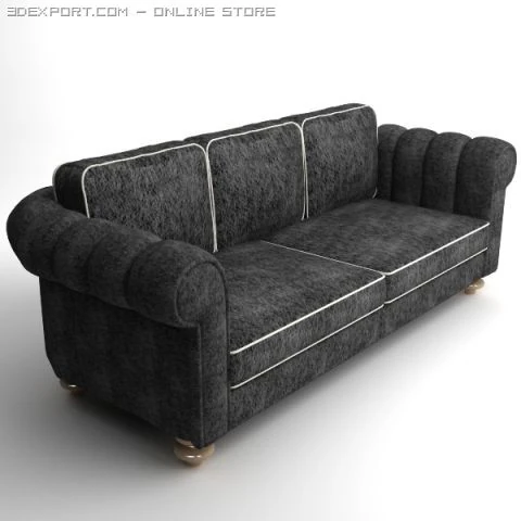 divan 3D Model .c4d .max .obj .3ds .fbx .stl .blend 