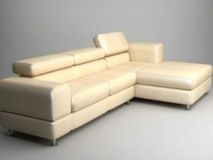 corner sofa with chaise 3D Model