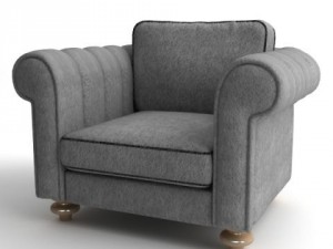club armchair Modelo 3D