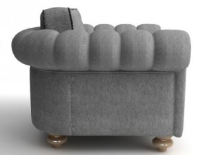 club armchair Modèle 3D