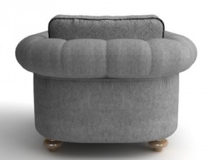 club armchair Modèle 3D