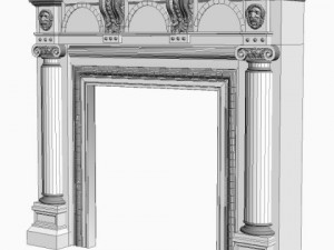 fireplace 2 Modello 3D