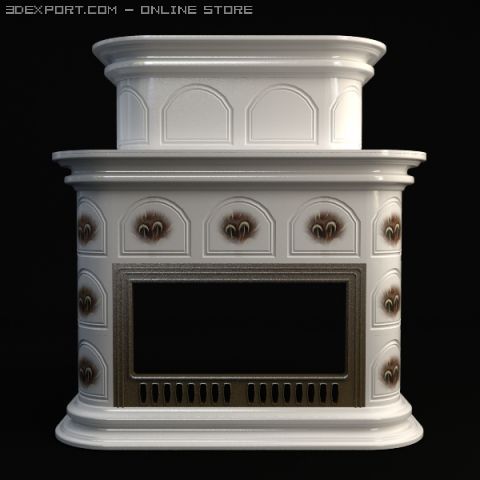fireplace 3 3D 模型 .c4d .max .obj .3ds .fbx .stl .blend 