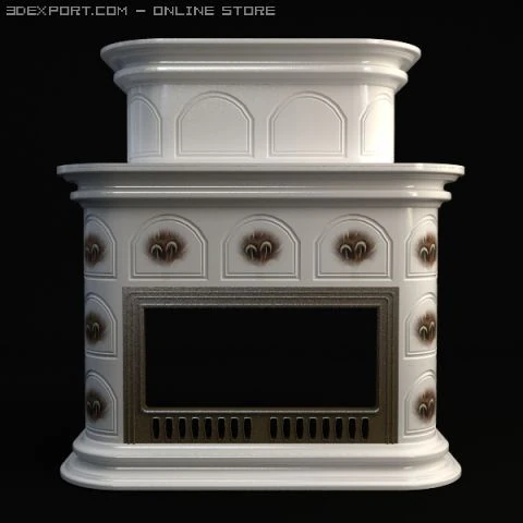 fireplace 3 3D Model .c4d .max .obj .3ds .fbx .stl .blend 