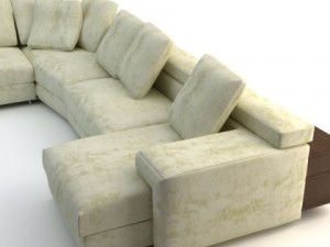 corner sofa photorealistic Modelo 3D