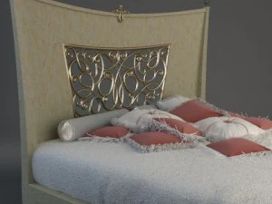 bed alta moda 3D Model