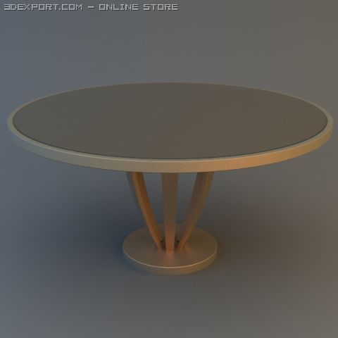 round coffee table 3D Model .c4d .max .obj .3ds .fbx .stl .blend 