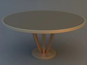 meja kopi bundar Model 3D