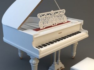 grand piano 3Dモデル