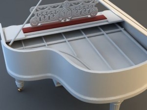 grand piano 3Dモデル