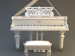 grand piano 3Dモデル