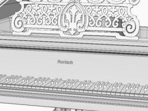 grand piano 3Dモデル