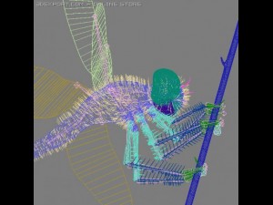 dragonfly rigged 3D Model