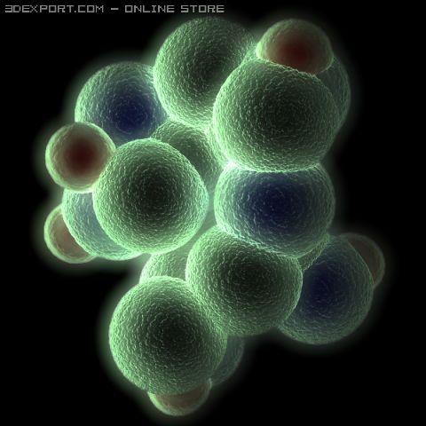 glucose molecule 3D 模型 .c4d .max .obj .3ds .fbx .stl .blend 