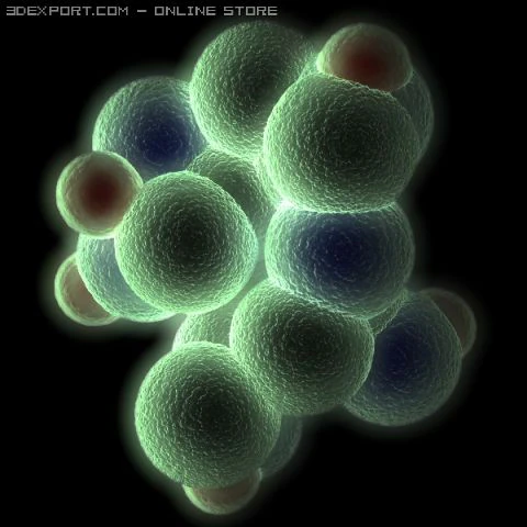 glucose molecule 3D Model .c4d .max .obj .3ds .fbx .stl .blend