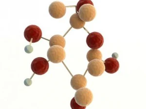 glucose molecule 3D Model