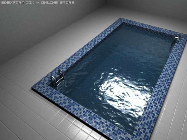 realistic pool 3D Model .c4d .max .obj .3ds .fbx .stl .blend 