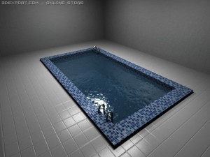 realistic pool 3D Model