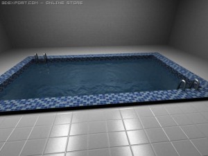 realistic pool 3D Model