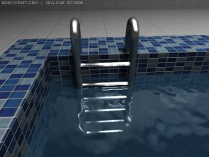 realistic pool 3D Model