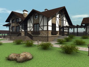 country house Modelo 3D