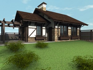 country house Modelo 3D