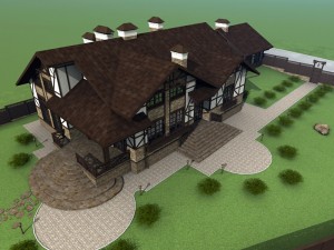 country house Modelo 3D