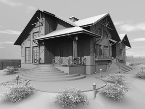 country house Modelo 3D