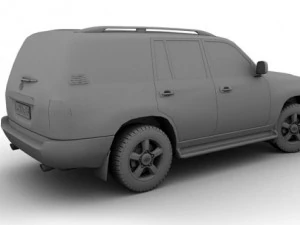 toyota land cruiser 2006 3D Model