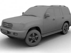 toyota land cruiser 2006 3D Model