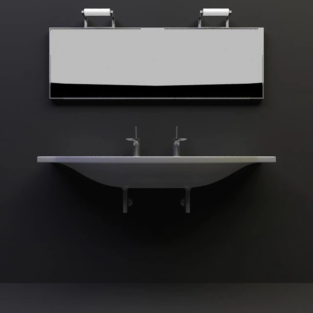 washstand double 3D Model .c4d .max .obj .3ds .fbx .stl .blend