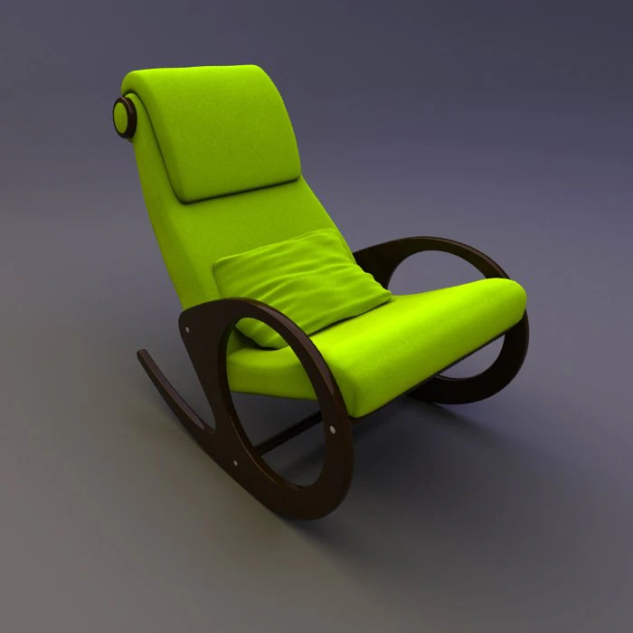 mecedora Modelo 3D .c4d .max .obj .3ds .fbx .stl .blend 