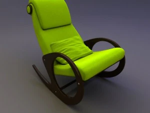 sedia a dondolo Modello 3D