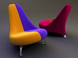modern armchair Modèle 3D