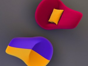 modern armchair Modèle 3D