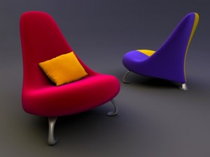 chairs collection 3D Модель
