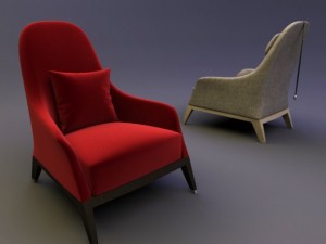 chairs collection 3D Модель