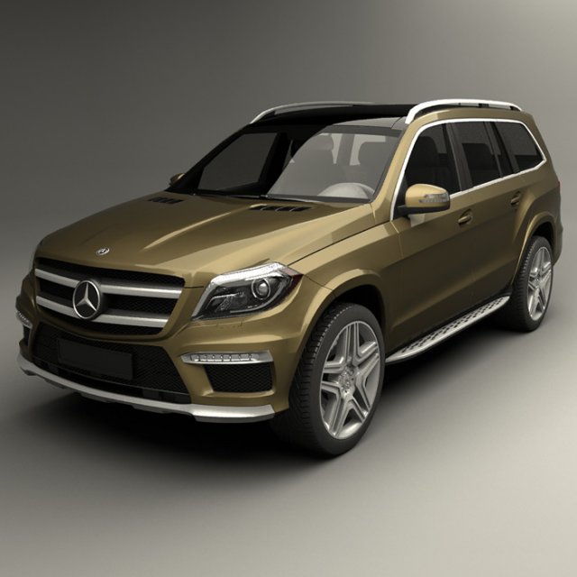 mercedes benz gl 63 Model 3D .c4d .max .obj .3ds .fbx .stl .blend