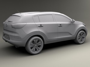 kia sportage 2011 3D-Modell