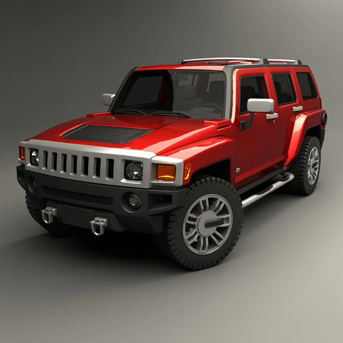 hummer h3 3D Model .c4d .max .obj .3ds .fbx .stl .blend 