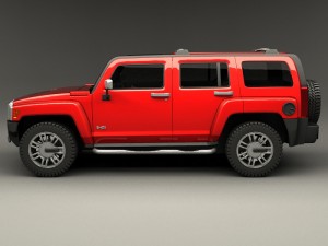 hummer h3 3D Model