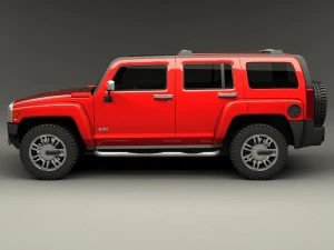 hummer h3 3D Model