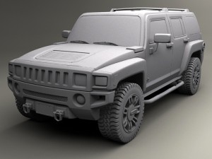 hummer h3 3D Model
